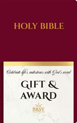 NRSV Updated Edition Gift & Award Bible, Burgundy (Imitation Leather)