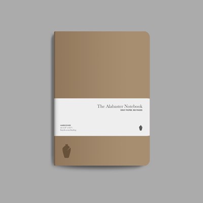Alabaster Notebook, Tan, Hardcover, Blank (Hard Cover)