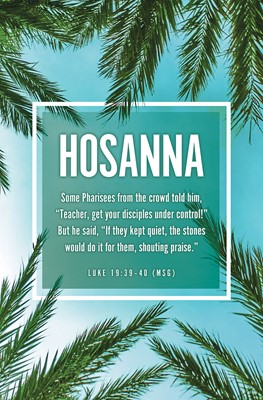 Hosanna Palm Sunday Bulletin (pack of 100) (Bulletin)
