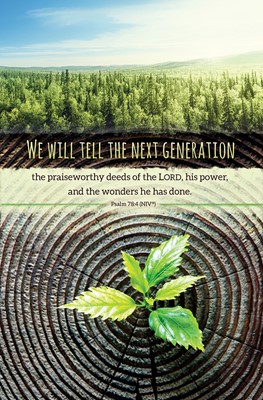 We Will Tell the Next Generation Bulletin (pack of 100) (Bulletin)