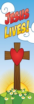 Jesus Lives! Kids Easter Bookmark (pack of 25) (Bookmark)