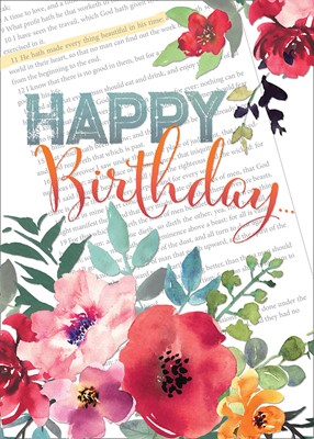 Flowers & Flourishes Birthday Boxed Cards (box of 12) (Cards)