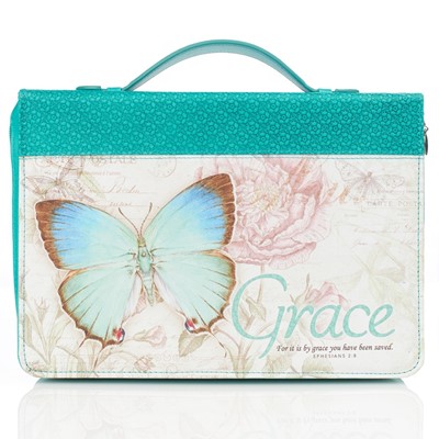 Grace Butterfly Fashion Bible Cover, Large (Bible Case)