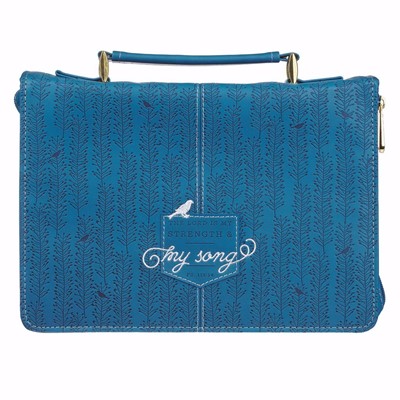 Strength & Song Blue Fashion Bible Cover, Large (Bible Case)