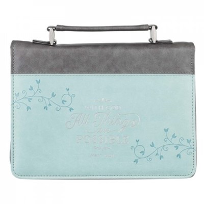 All Things Teal Fashion Bible Cover, Large (Bible Case)