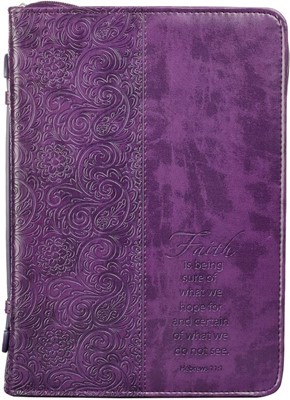 Faith Purple Bible Case, Medium (Bible Case)