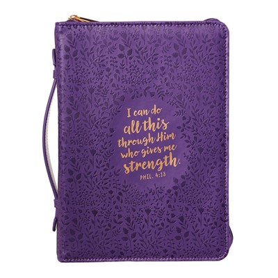 I Can Do Purple Bible Case, Large (Bible Case)