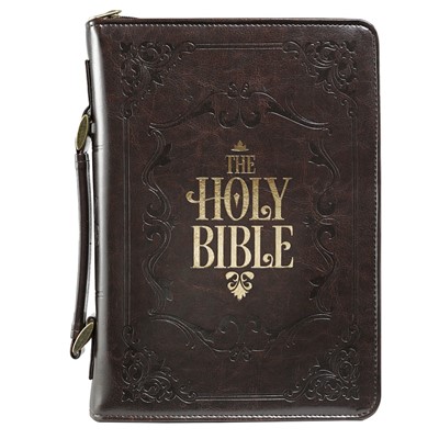 Brown Holy Bible Classic Bible Case, Large (Bible Case)