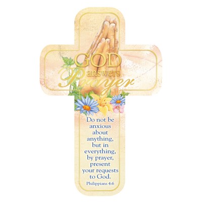 God Answers Prayer Cross Bookmark (Bookmark)