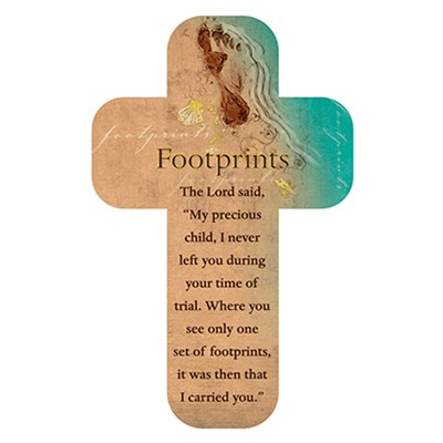 Footprints Cross Bookmark (Bookmark)