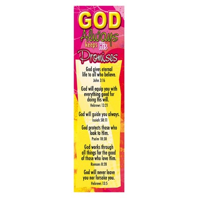 God's Promises Bookmark (pack of 10) (Bookmark)