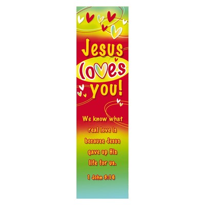 Jesus Loves You Bookmark (pack of 10) (Bookmark)