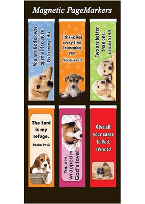 Dogs Assorted Magnetic Bookmarks (pack of 6) (Bookmark)