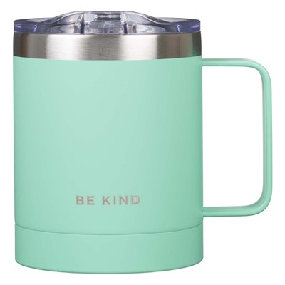 Be Kind Teal Stainless Steel Camp Style Mug (General Merchandise)