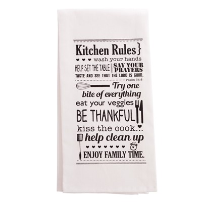 Kitchen Rules Tea Towel (General Merchandise)