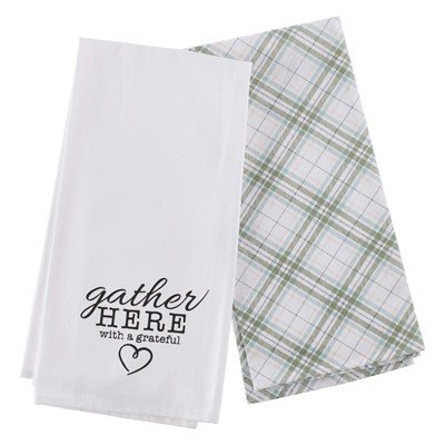 Gather Here Plaid Tea Towel (General Merchandise)
