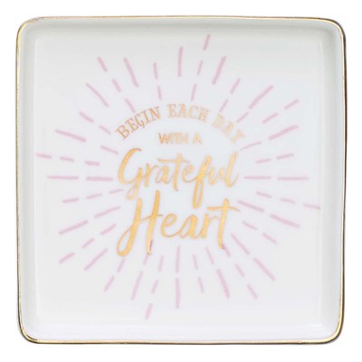 Grateful Heart Ceramic Trinket Tray (General Merchandise)