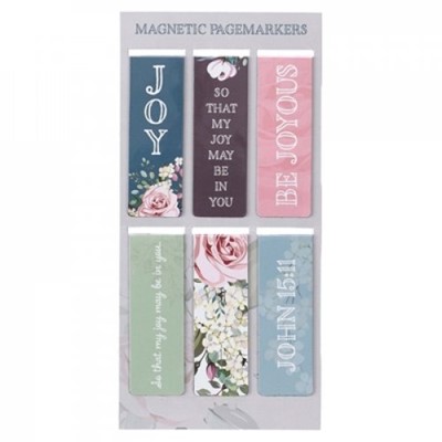 Joy Assorted Magnetic Bookmark (pack of 6) (Bookmark)