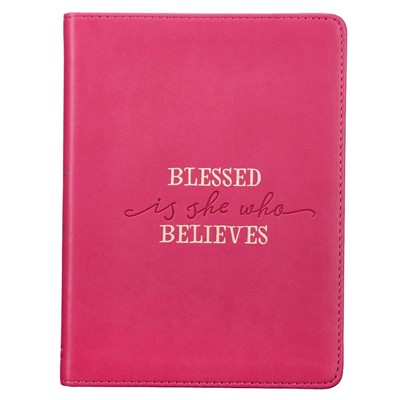 Blessed is She Pink Handy-Sized Journal (Imitation Leather)