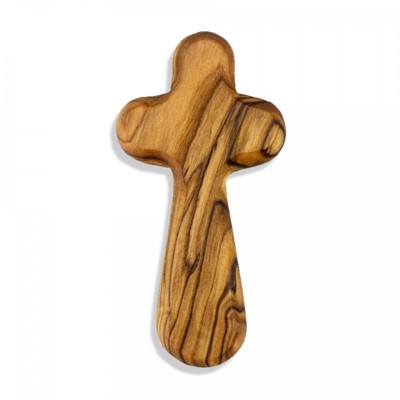 Olivewood Holding Cross (Wood)