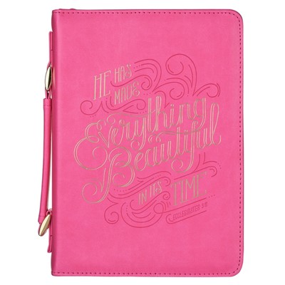 Everything Beautiful Pink Fashion Bible Case, Large (Bible Case)