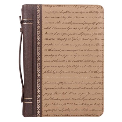 For I Know the Plans Tan Classic Bible Case, Large (Bible Case)