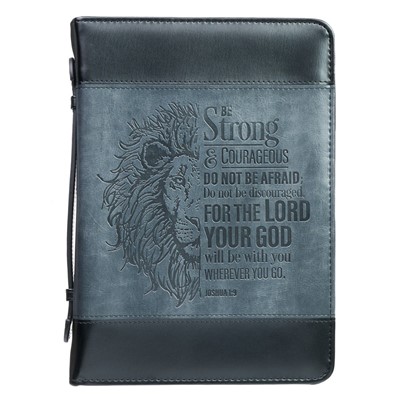 Be Strong Black Classic Bible Case, Extra Large (Bible Case)