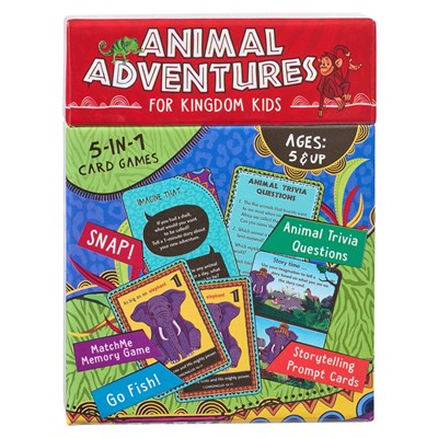 Animal Adventures for Kingdom Kids 5-in-1 Card Game Set (Game)
