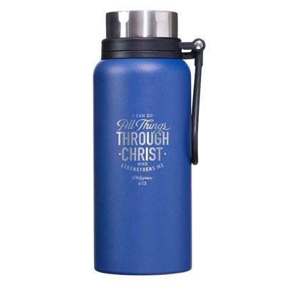 I Can Do All Things Blue Stainless Steel Water Bottle (General Merchandise)