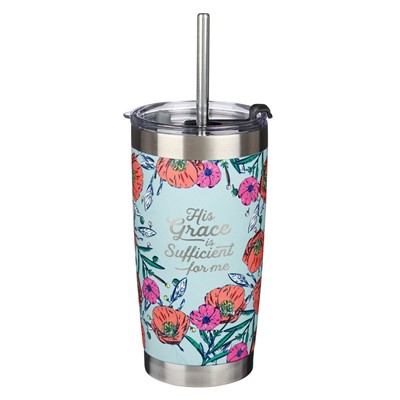 His Grace Stainless Steel Travel Mug with Reusable Straw (General Merchandise)
