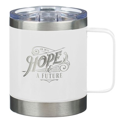Hope and a Future White Camp Style Stainless Steel Mug (General Merchandise)