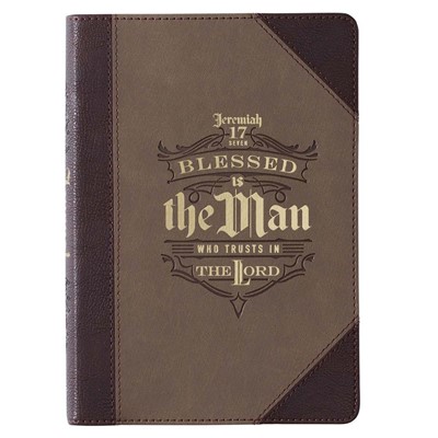 Blessed is the Man Faux Leather Classic Journal (Imitation Leather)
