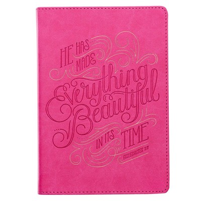 Everything Beautiful Pink Faux Leather Classic Journal (Imitation Leather)