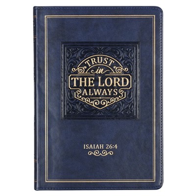 Trust in the Lord Navy Faux Leather Classic Journal (Imitation Leather)
