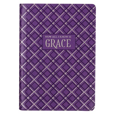 Grace Purple Faux Leather Classic Journal with Zip (Imitation Leather)