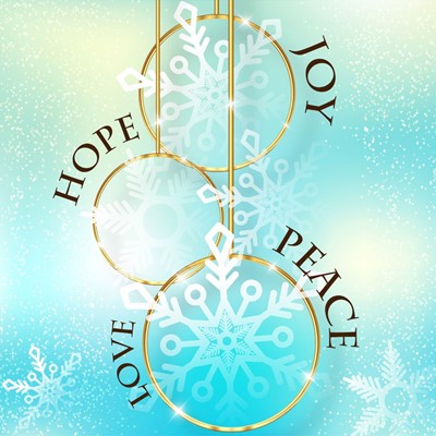 Hope, Joy, Peace Christmas Cards (pack of 10) (Cards)
