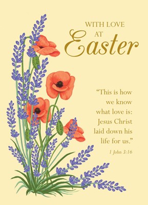 Easter Mini Cards: With Love At Easter (Poppy) (Pack of 4) (Cards)
