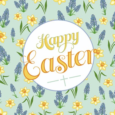 Easter Cards: Happy Easter (Flower) (Pack of 5) (Cards)