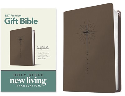 NLT Premium Gift Bible, Red Letter, LeatherLike, Star Cross (Imitation Leather)