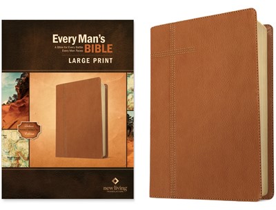 NLT Every Man's Bible, Large Print, Pursuit Saddle Tan (Imitation Leather)