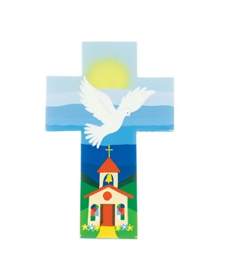 Blue Sunset Dove Cross (General Merchandise)