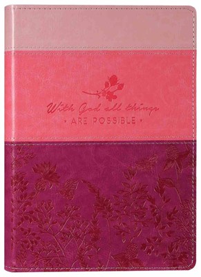 With God All Things Are Possible Flex Cover Journal (Imitation Leather)