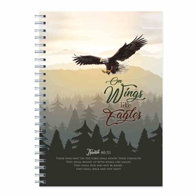 On Wings Like Eagles Wire O Hard Cover Journal (Spiral Bound)