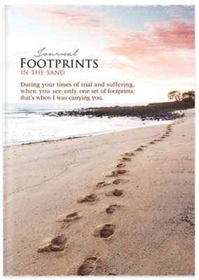 Footprints in the Sand Hard Cover Journal (Hard Cover)