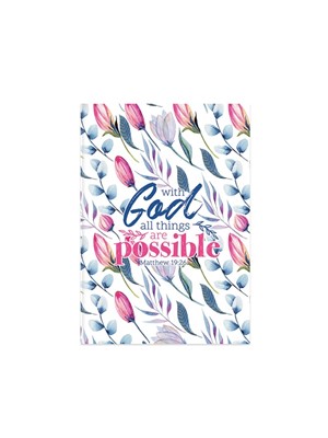 With God All Things Are Possible Hard Cover Journal (Hard Cover)