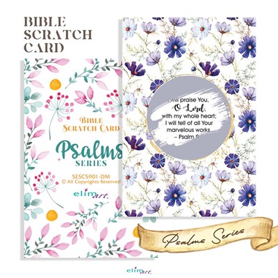 Scratch Cards with Scripture Verses Psalms Series (General Merchandise)