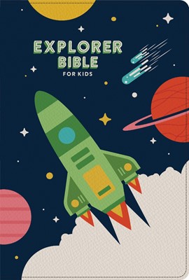 CSB Explorer Bible for Kids, Blast Off LeatherTouch (Imitation Leather)