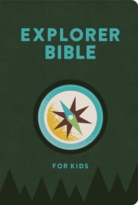 CSB Explorer Bible for Kids, Olive Compass LeatherTouch (Imitation Leather)
