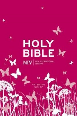 NIV Pocket Pink Soft-Tone Bible With Zip (Flexiback)