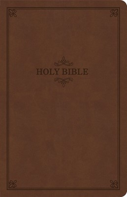 KJV Thinline Bible, Brown LeatherTouch, Value Edition (Imitation Leather)